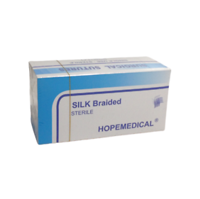 Braided Silk Surgical Sutures, Sterile, Non-Absorbable - 12/pack