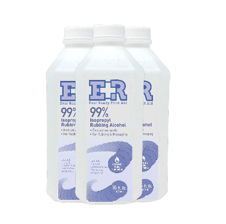 Ever Ready First Aid Isoprophyl Rubbing Alcohol, 99% 16 oz Bottle