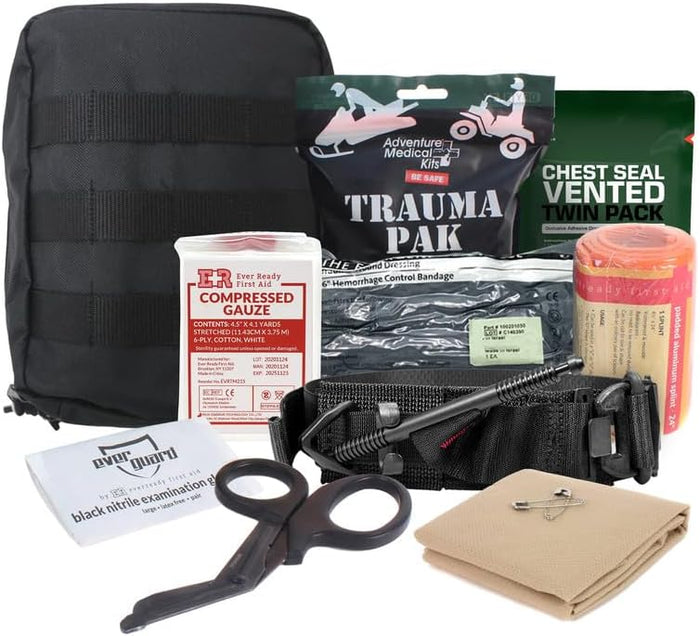 First Aid Kit with Philips AED, Defibrillation Pads & CPR Device