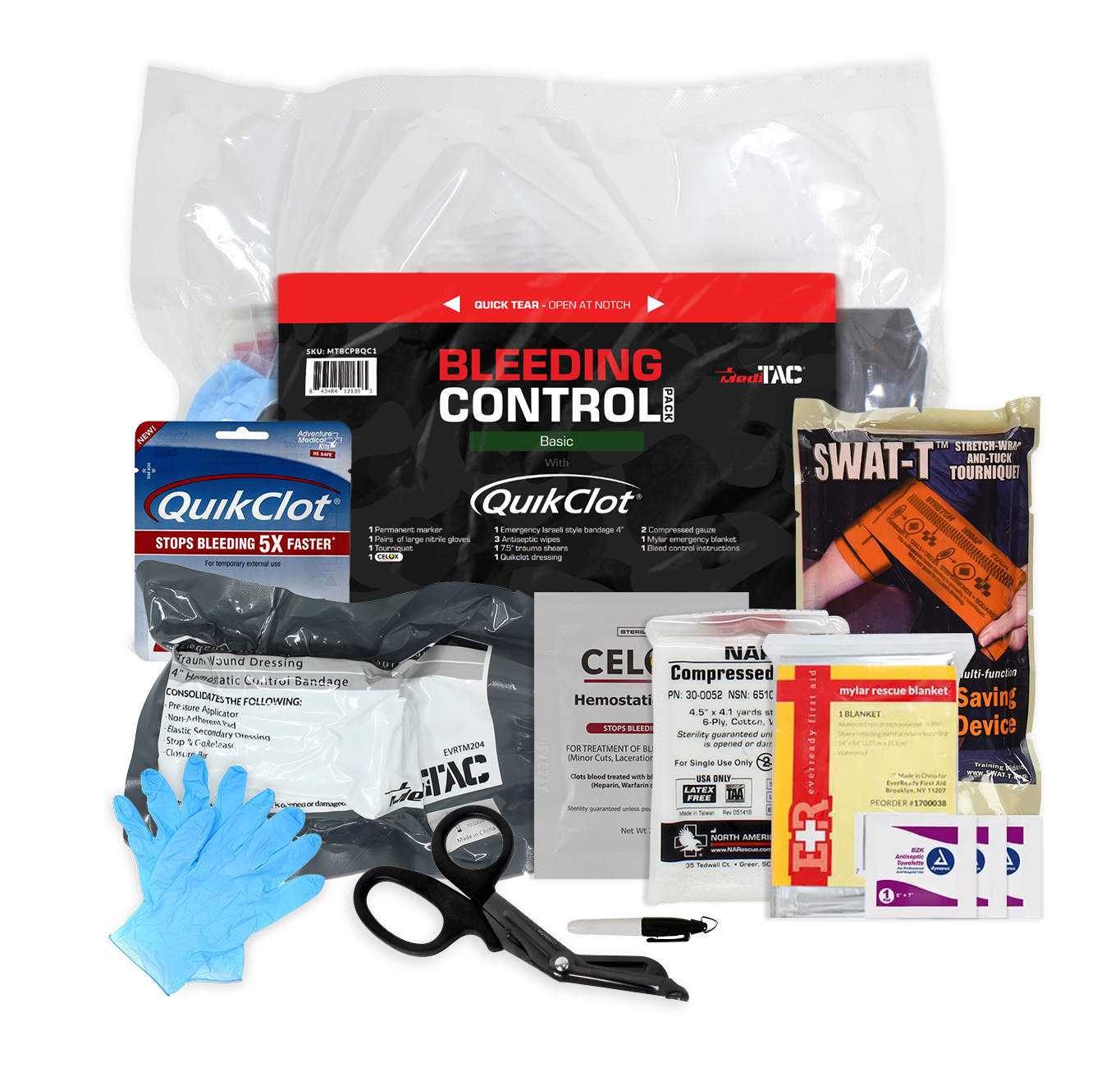 MediTac Bleeding Control Pack Basic with Celox