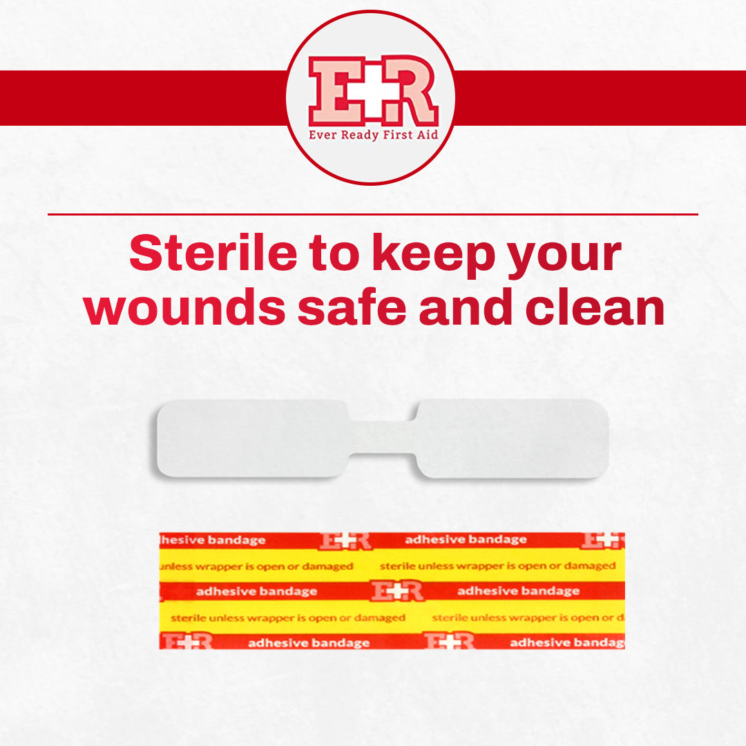 Ever Ready First Aid Sterile Butterfly Wound Closure (Large), Box of 100