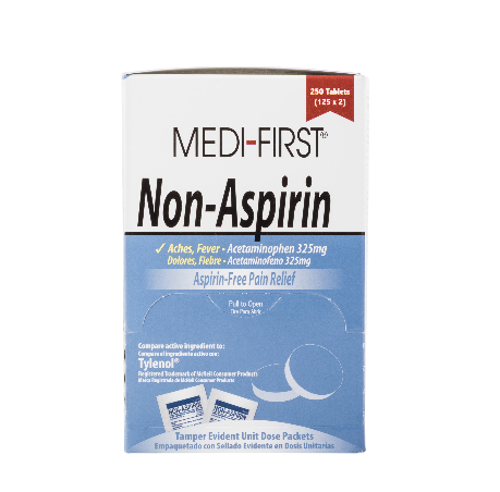 Medi-First Non-Aspirin Acetaminophen Tablets, 325 mg - 500/box