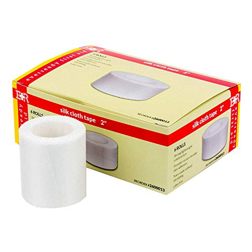 Ever Ready First Aid Adhesive Silk Cloth Tape Roll - Latex Free - 2 x