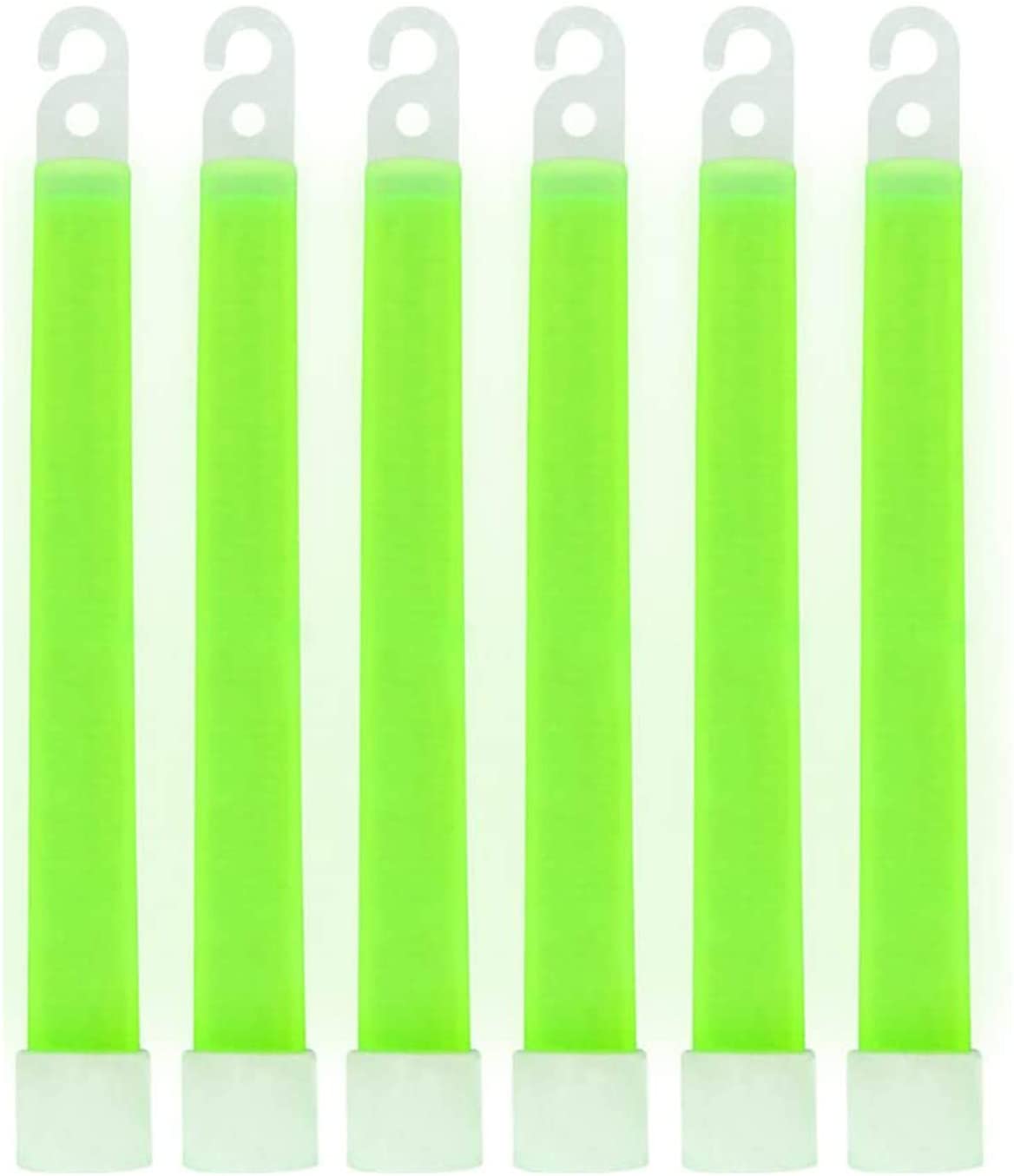 MediTac Green Glow Stick - Bright 6" Snap Sticks With 12 Hour Duration