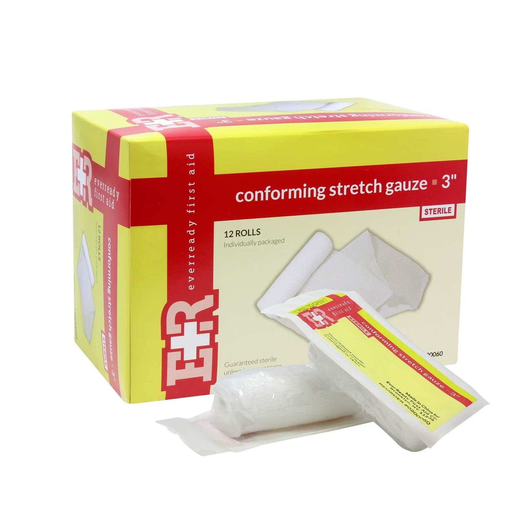 Ever Ready First Aid Sterile Conforming Gauze Roll Bandage