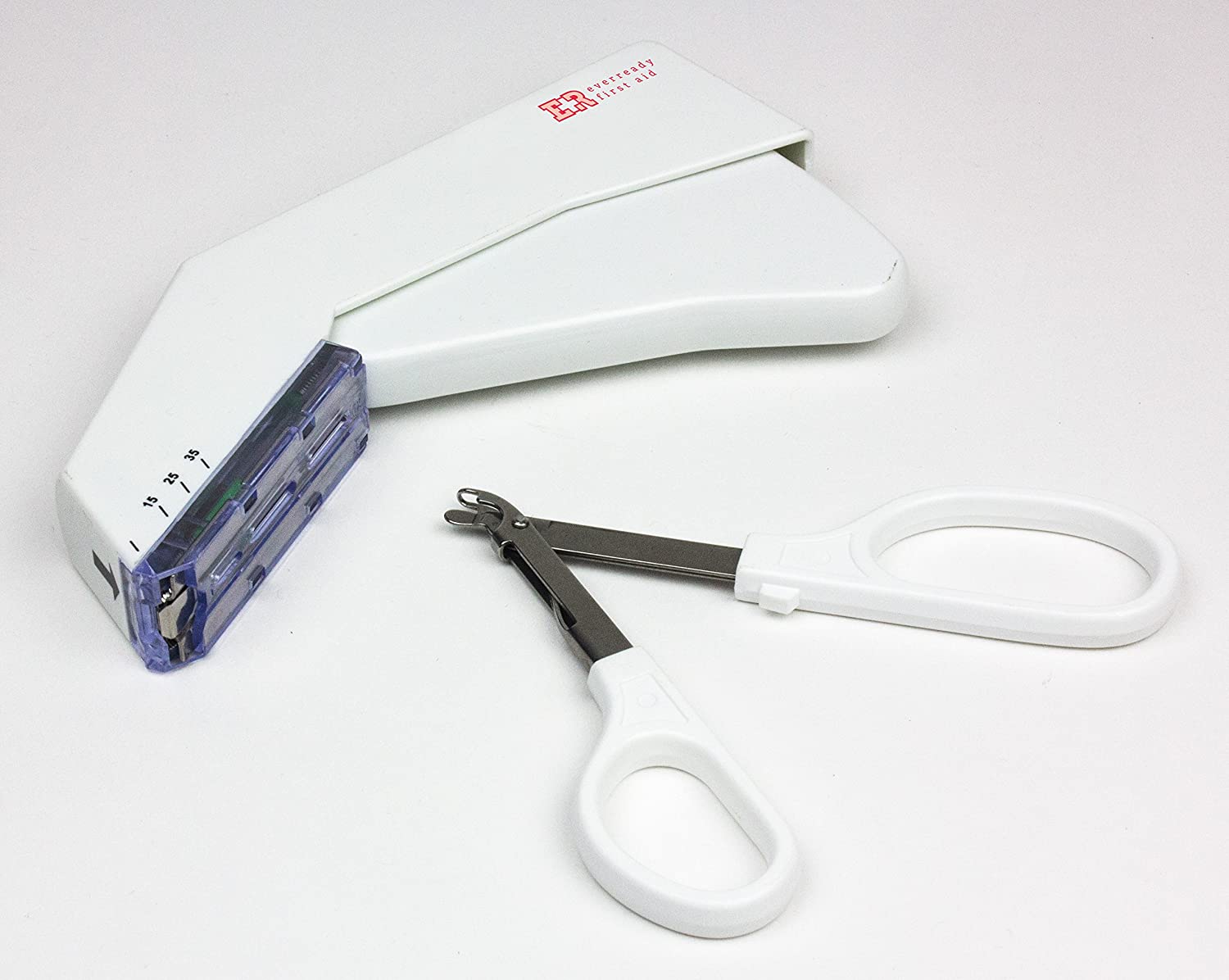 Ever Ready First Aid Sterile Disposable Surgical Skin Stapler with Staples and Remover