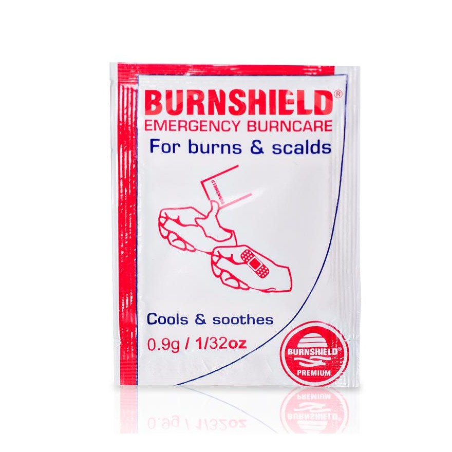 Burnshield First Aid Pain Relief Cooling Burn Relief Hydrogel Sachets for Sunburn, Open Flame and Hot Water - 1/32 oz (0.9 gram)