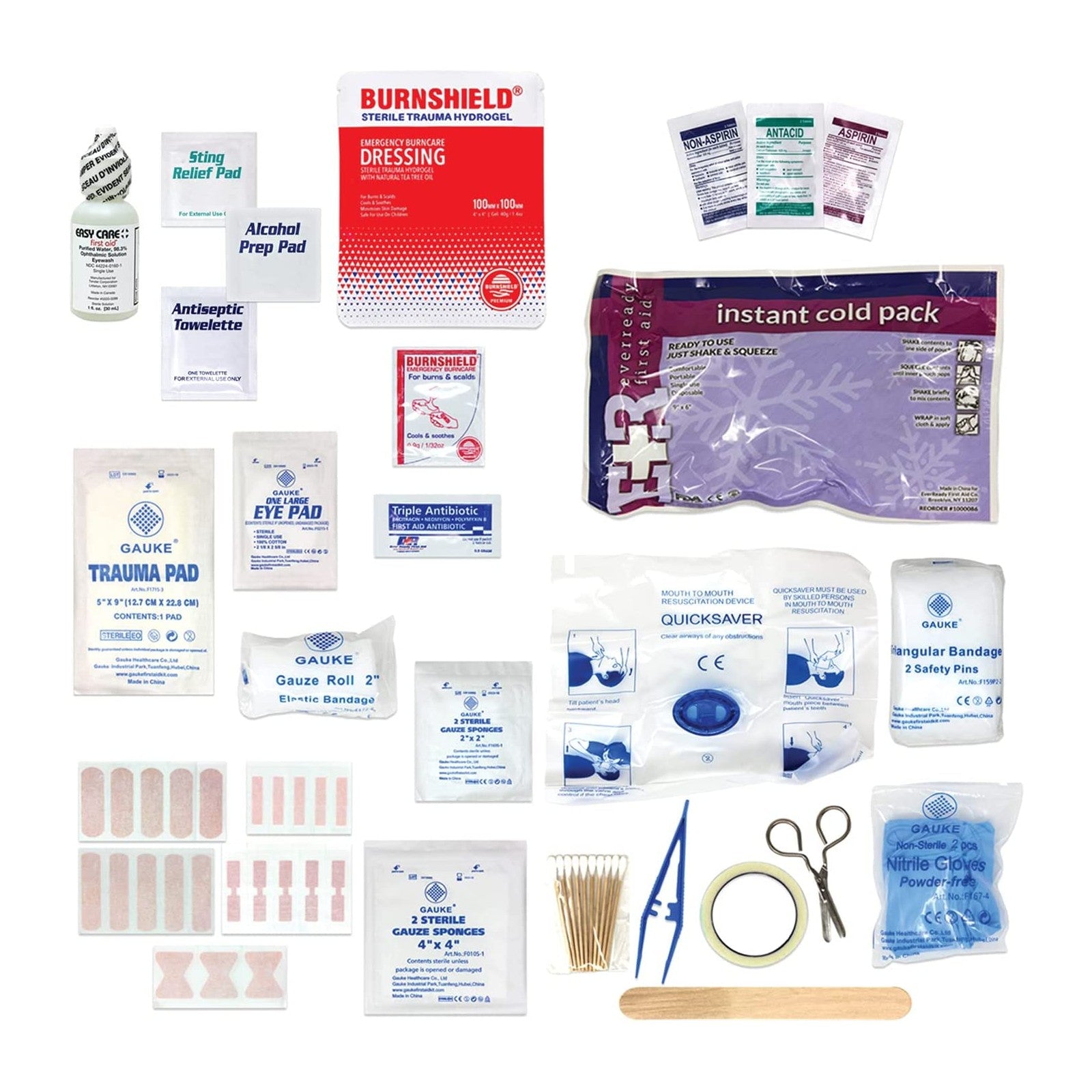 Ever Ready First Aid 100 Person OSHA/ANSI 354 Piece Hard Case First Aid Kit