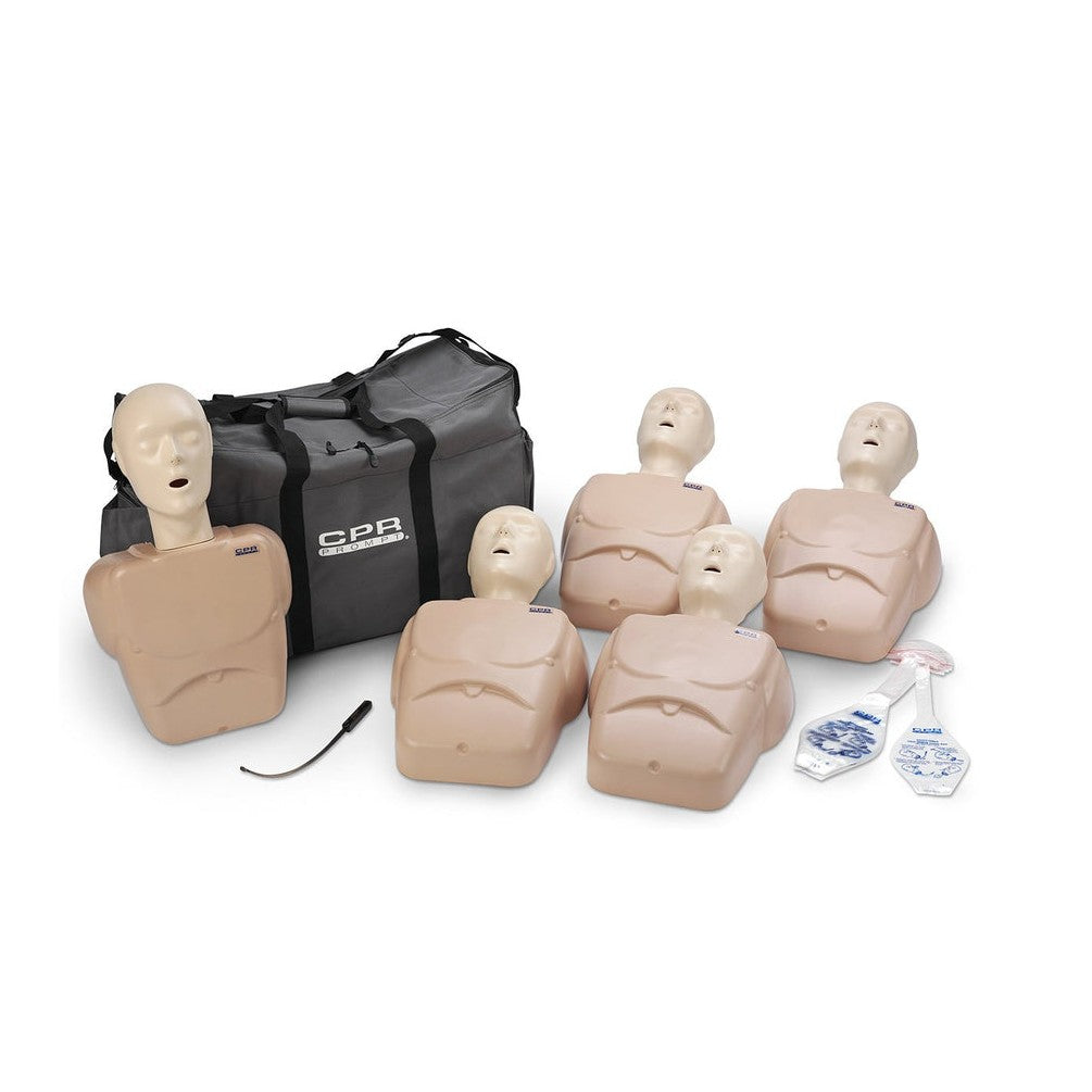 CPR Prompt® TPAK 100 Adult/Child Training Pack - 5 Tan Manikins
