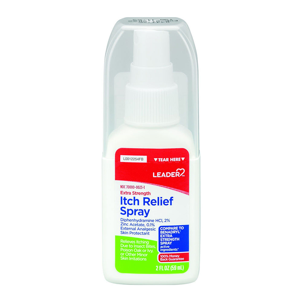 Leader (TM) Itch Relief Spray 2 Oz (Compare to Benadryl), Spray Non-Medical