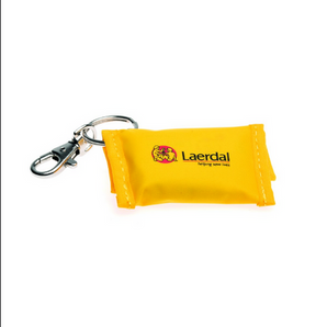 Keyring with Laerdal Face Shield x 25 Yellow