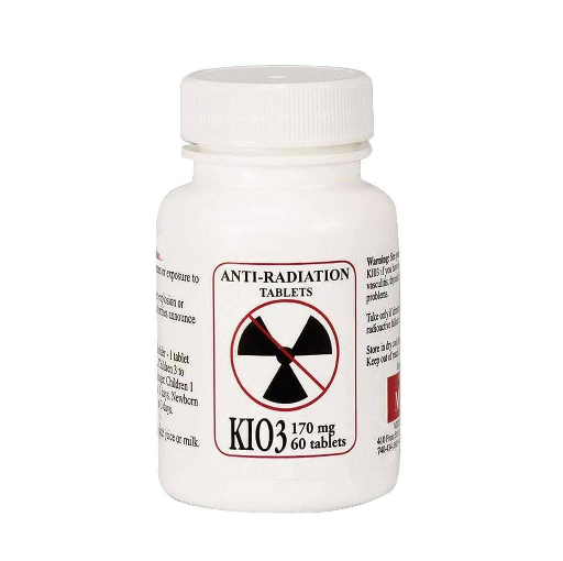 Anti-Radiation Tablets, KIO3, 170mg - 60/bottle