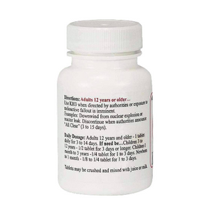 Anti-Radiation Tablets, KIO3, 170mg - 60/bottle
