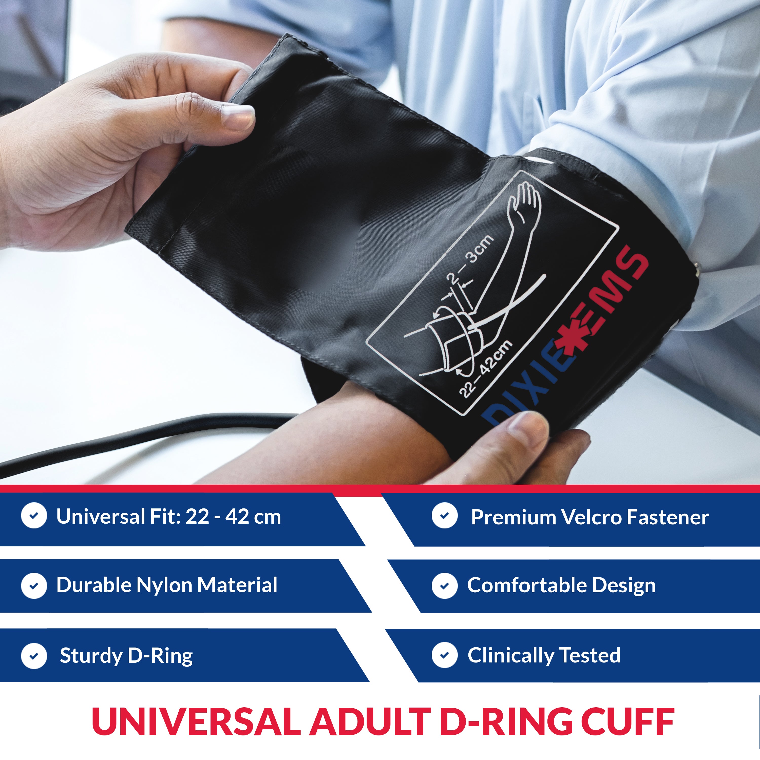 Dixie EMS D-ring BP Cuff