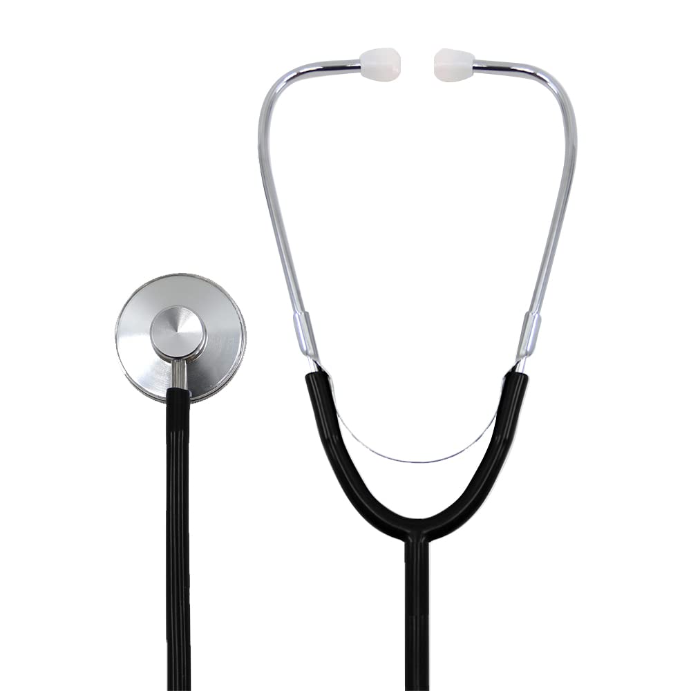 Dixie EMS Single Head Lightweight Stethoscope, - Black