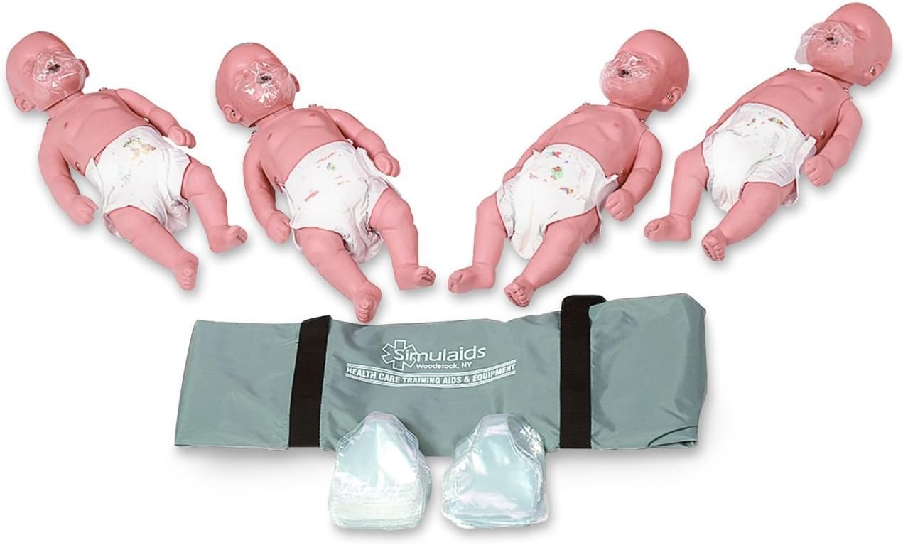 Simulaids Sani Baby CPR Manikin 4-Pack