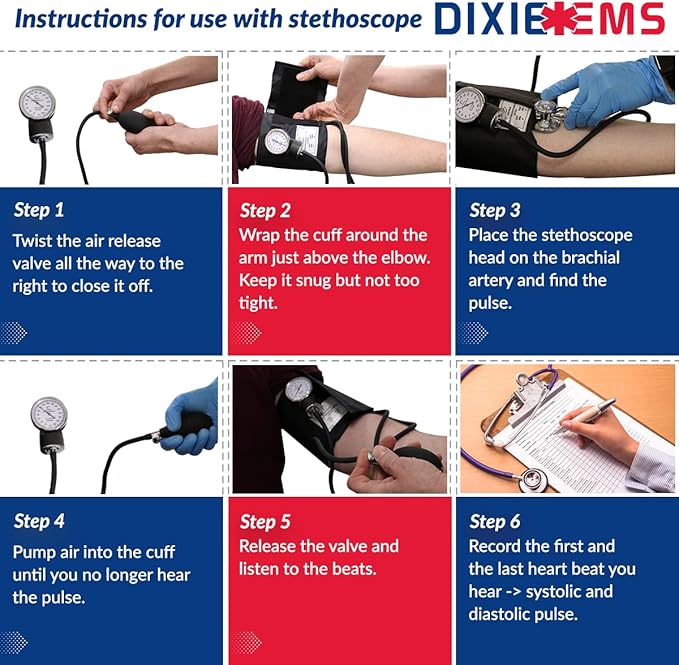 Dixie EMS Blood Pressure and Sprague Stethoscope Kit