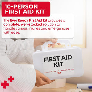 10 Person First Aid Kit In Plastic Case