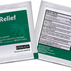 Sting Relief Wipes