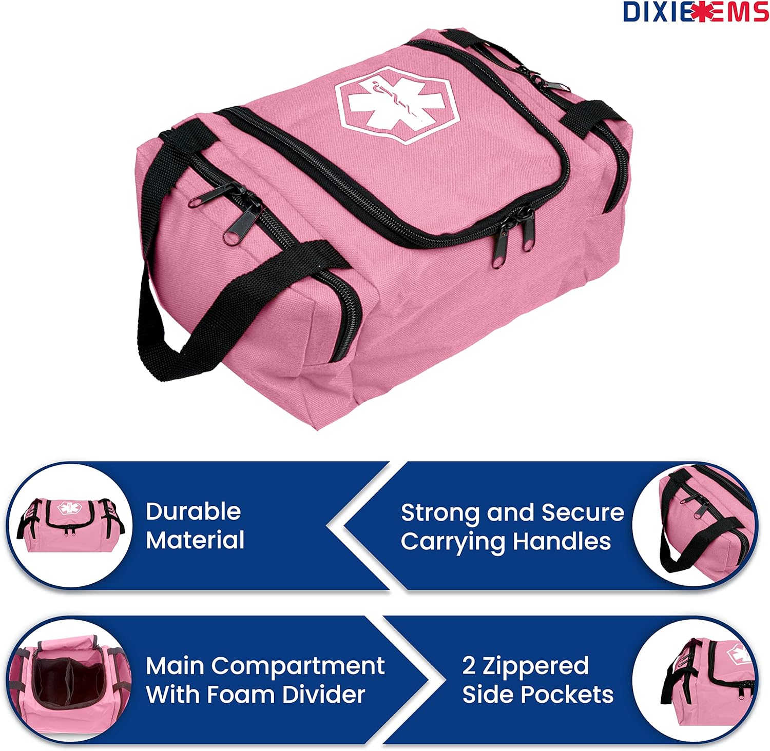 Dixie EMS Dixigear Empty First Responder II Bag 10.5" x 5" x 8" - Pink