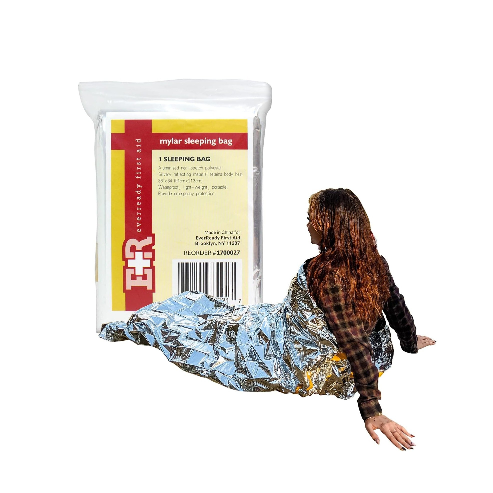 Ever Ready First Aid Emergency Space Mylar Survival Camping Sleeping Bag 36” x 84”