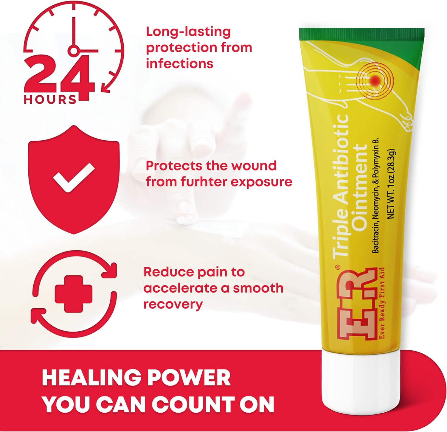 Ever Ready First Aid Triple Antibiotic Ointment 1.0 oz