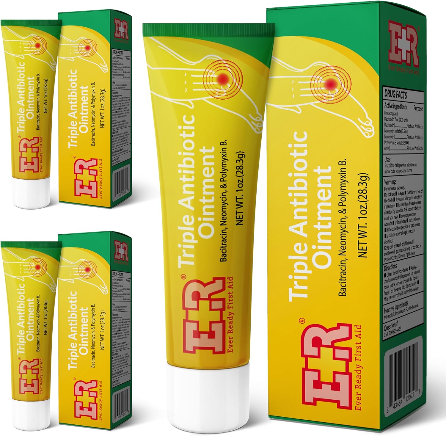 Ever Ready First Aid Triple Antibiotic Ointment 1.0 oz