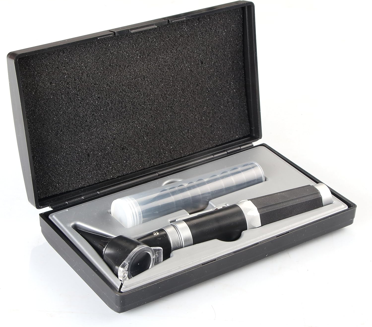 Dixie EMS Pocket Fiberoptic LED Otoscope with 10 Extra Probes in Hard Carry Case- Enhanced XHL Xenon Halogen Technology