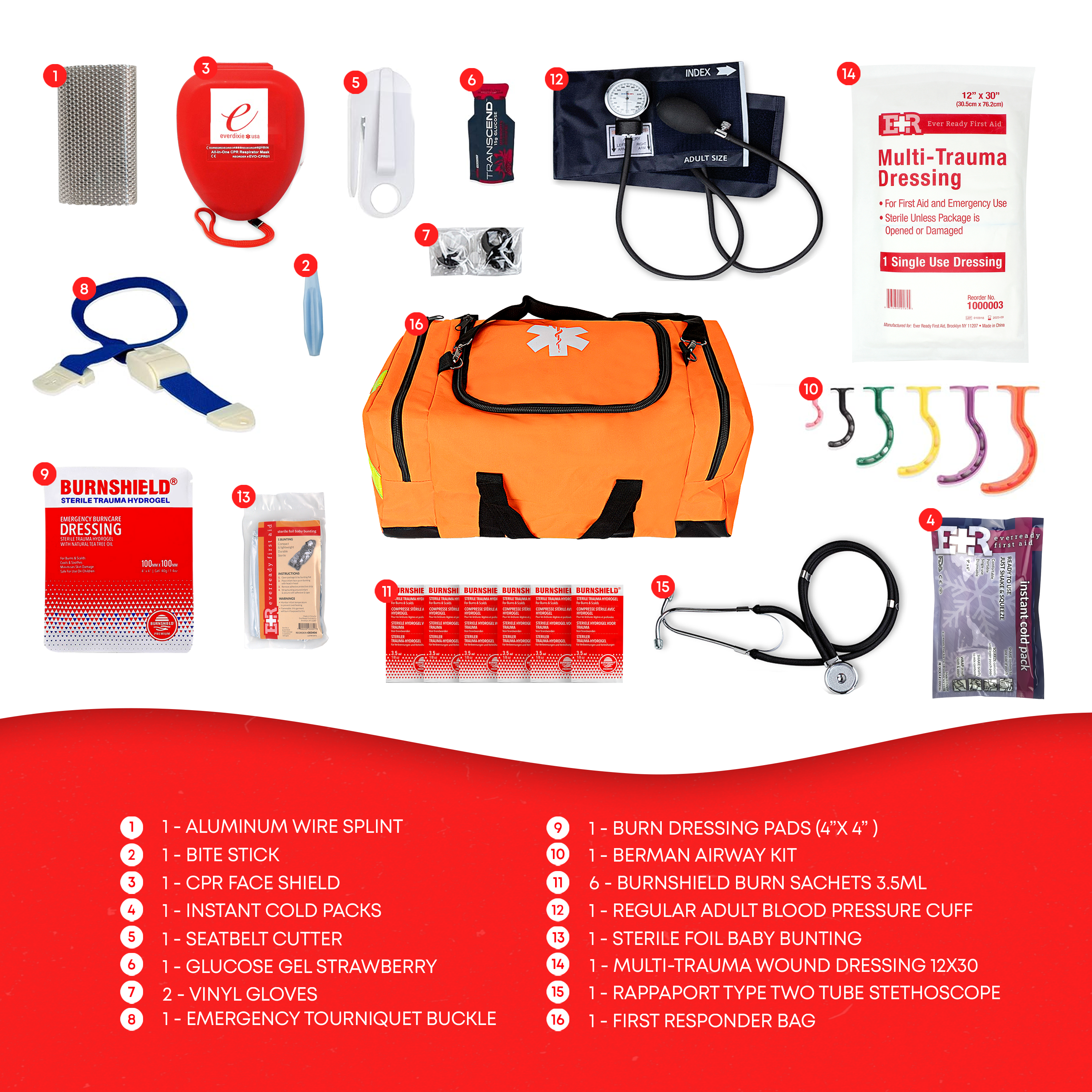 Fully Stocked First Responder II  Kit