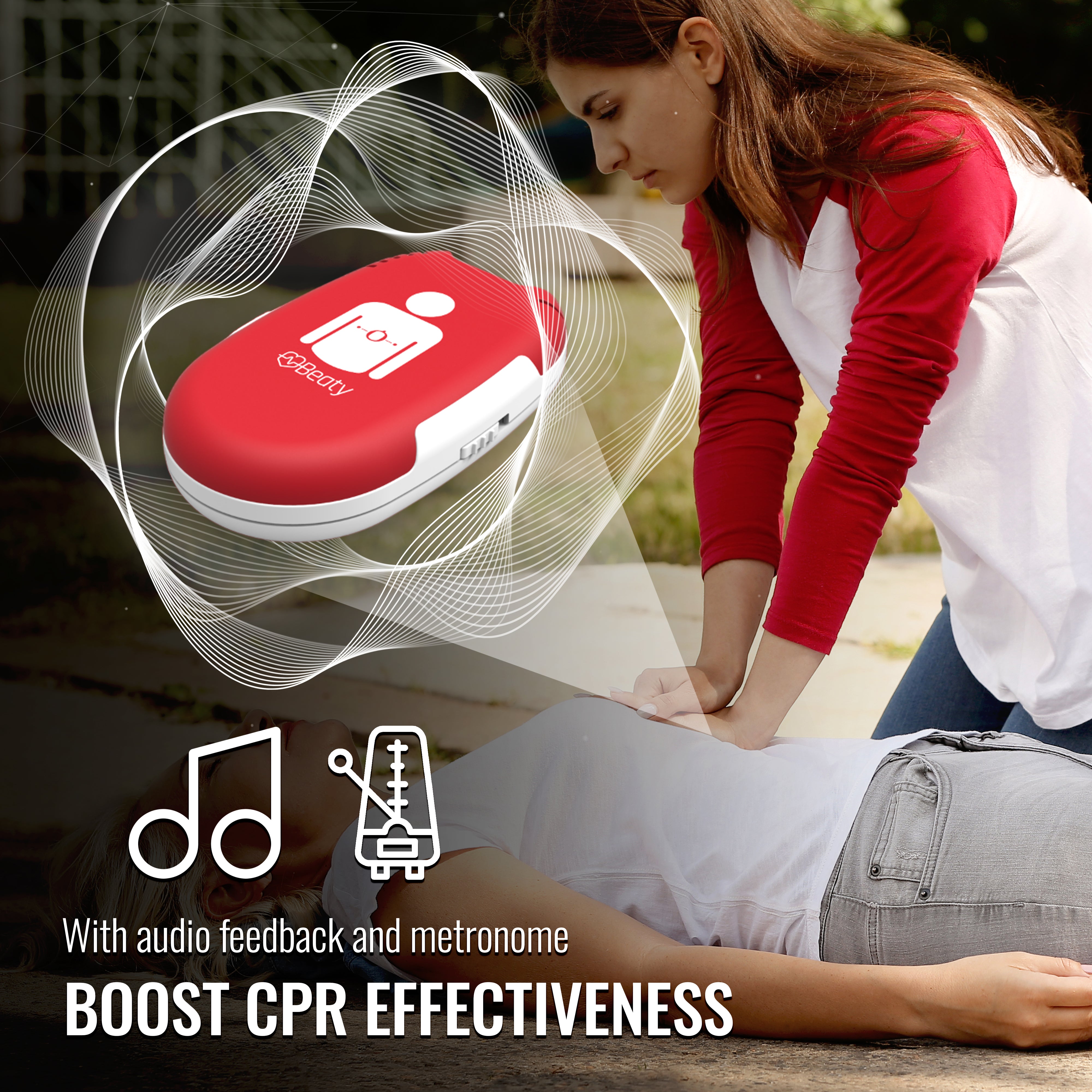 Beaty CPR Feedback Device V2 Red