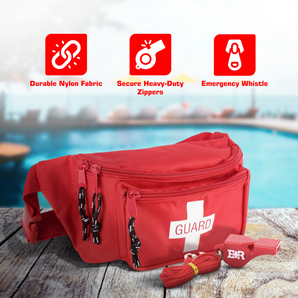 First Aid Fanny Pack with Whistle