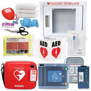 AED Lifeguard Package with Cabinet – Adult & Child Ready