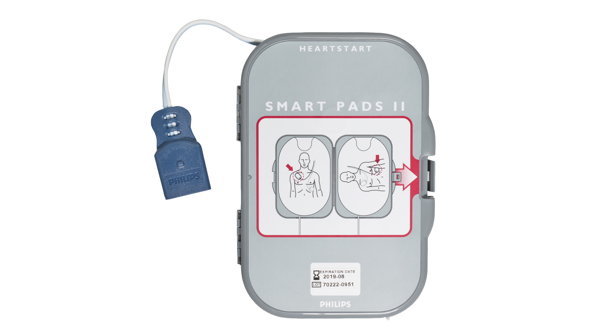 Philips HeartStart FRx Automated External Defibrillator AED with Standard Carry Case, Battery and SMART Pads II(Adults & Children).