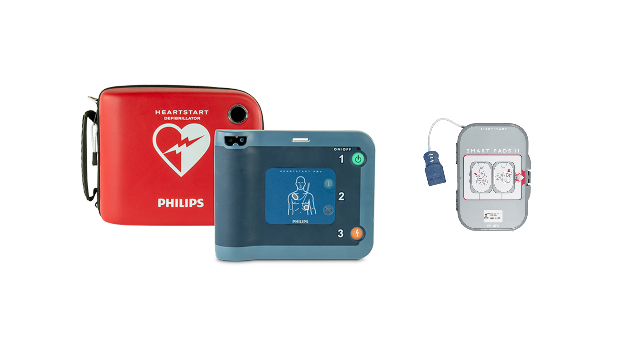 Philips HeartStart FRx Automated External Defibrillator AED with Stand