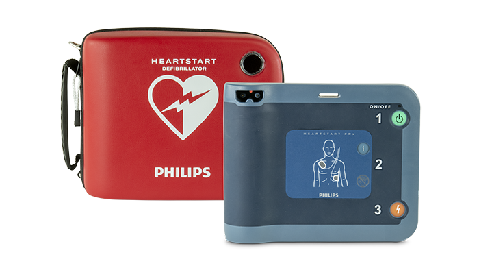Philips HeartStart FRx Automated External Defibrillator AED with Standard Carry Case, Battery and SMART Pads II(Adults & Children).