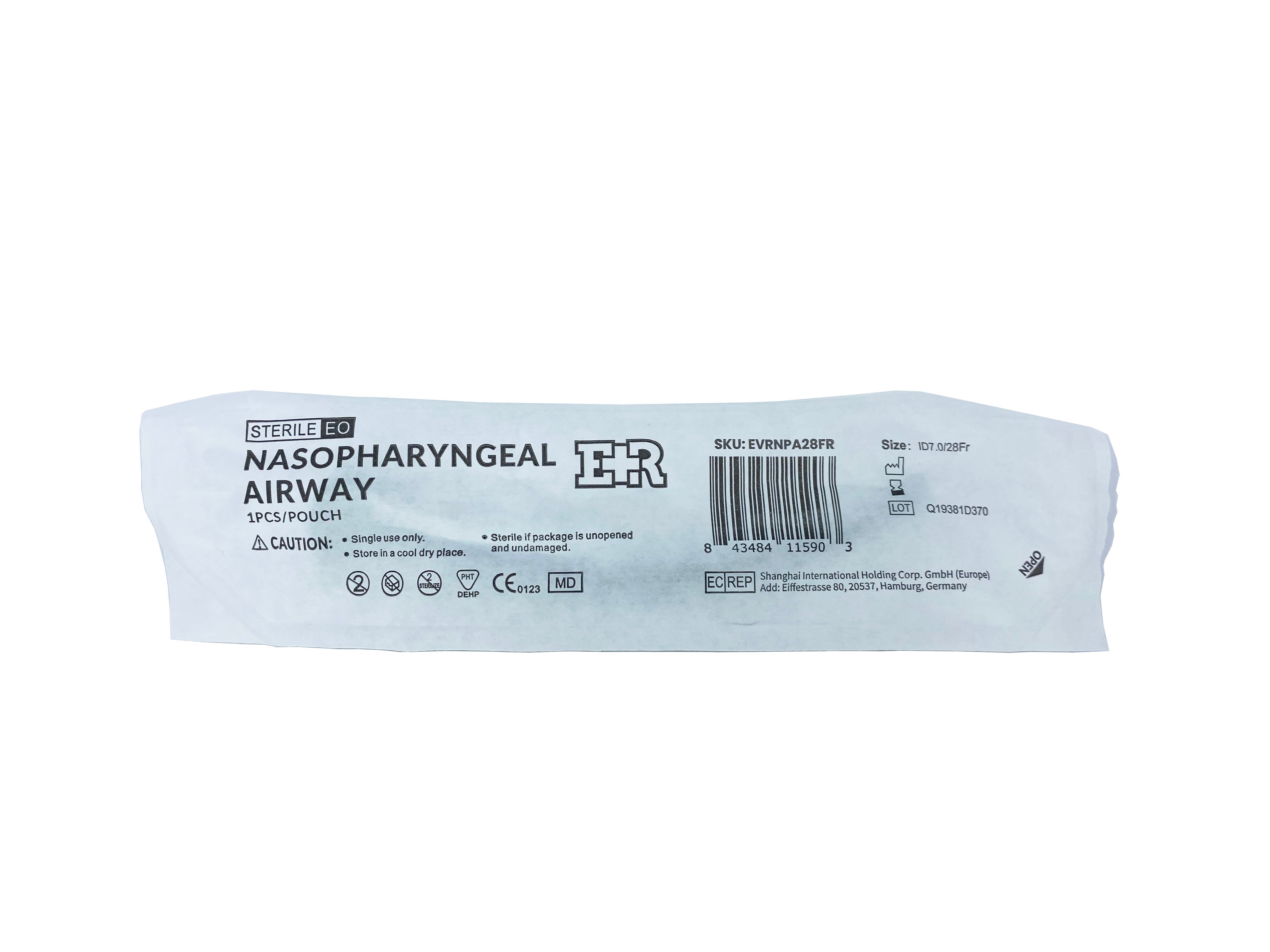 Ever Ready First Aid Nasopharyngeal Airway (NPA) with Packet of Lubricant Jelly 3g