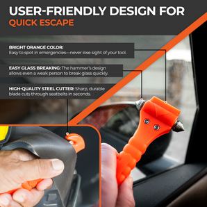 Emergency Car Escape Tool – Glow Orange