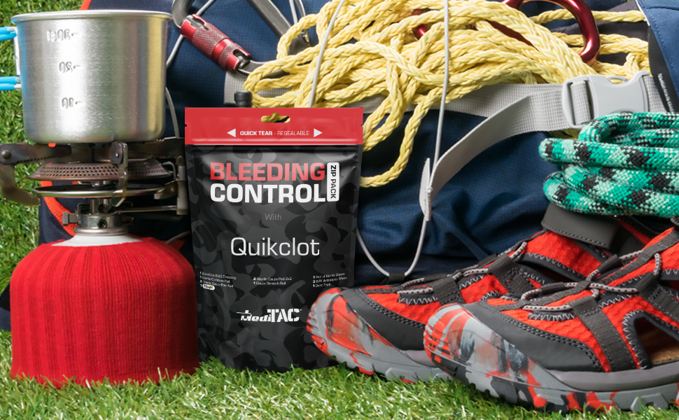 MediTac Bleeding Control Zip Pack Feat. QuickClot & Celox