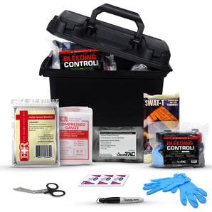 Bleeding Control Kit – 4 Vacuum-Sealed Kits in Plastic Case