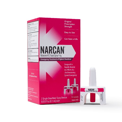Narcan®4mg/0.1ml Nasal Spray- 2 x 0.1ml Bottles