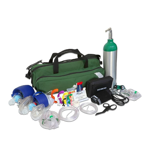 Dixie EMS O2 Duffle Responder Kit with Oxygen D Tank and Regulator