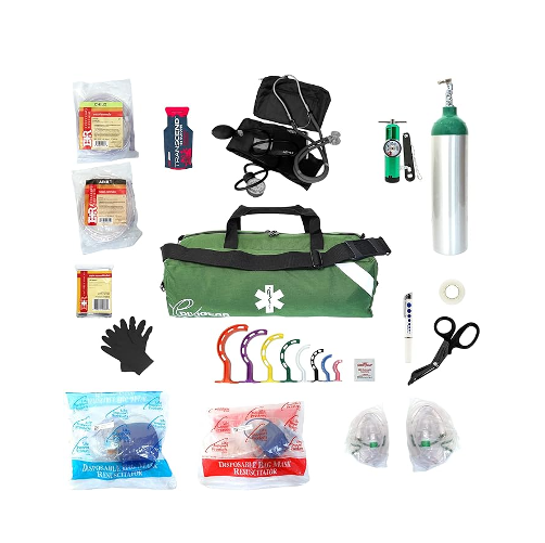 Dixie EMS O2 Duffle Responder Kit with Oxygen D Tank and Regulator