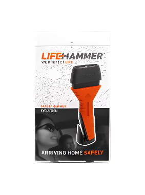 Lifehammer Safety Hammer Evolution - Automatic Emergency Escape and Rescue Hammer with Seatbelt Cutter