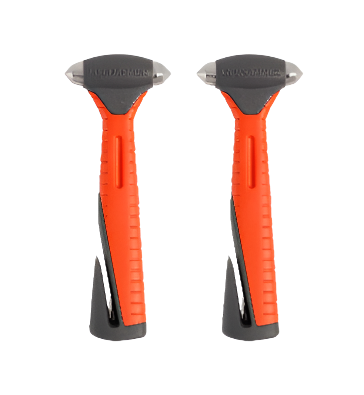 Lifehammer Safety Hammer Plus - Emergency Escape and Rescue Hammer with Seatbelt Cutter - 2 Pack