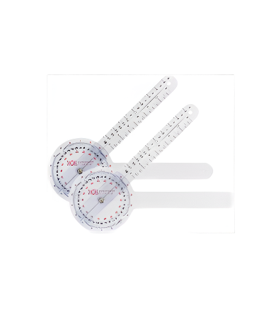 Ever Ready First Aid Plastic 12" Goniometer 360 Degree ISOM