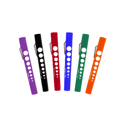 Dixie EMS Colored Disposable Penlight with Pupil Gauge- 6 Colors