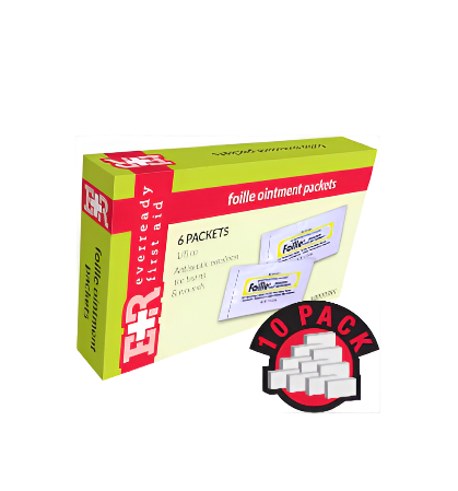 Ever Ready First Aid Foille Burn Ointment, 1/8 Oz Packet, in Kit Unit Box, 6's, 10 Count