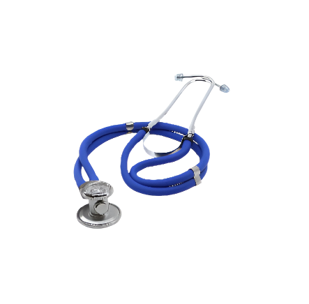 Dixie Ems Sprague Rappaport Dual Head Stethoscope Black Tubing