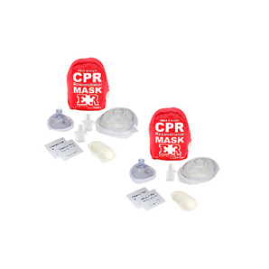 CPR Mask Combo Kit – Adult & Infant, 2-Pack (Red)