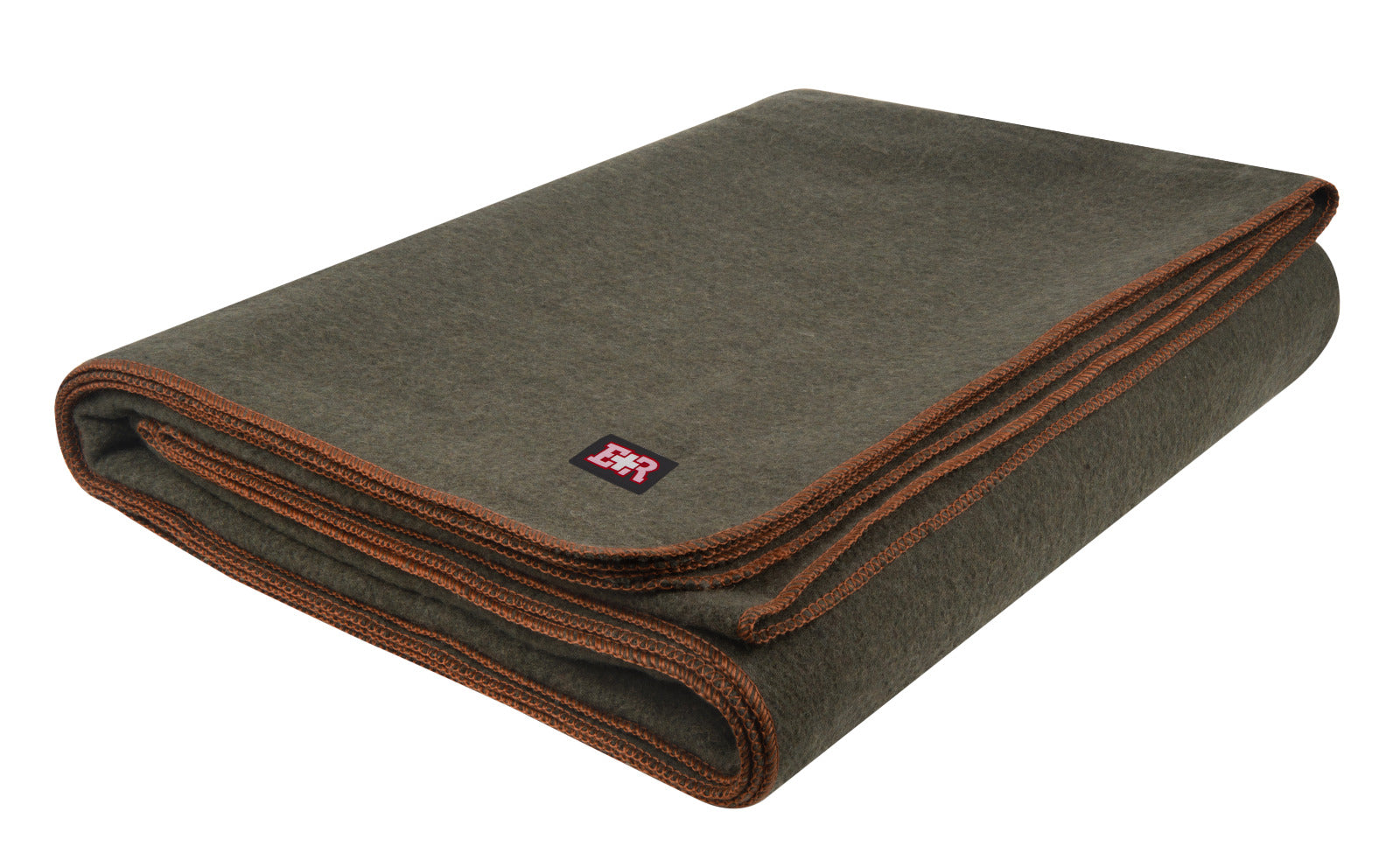 Ever Ready First Aid Military Wool Blanket - Perfect for Outdoors, Camping & Bushcraft Emergency Blanket, 80% Wool - 96" x 66", 5 lbs. -Twin Size